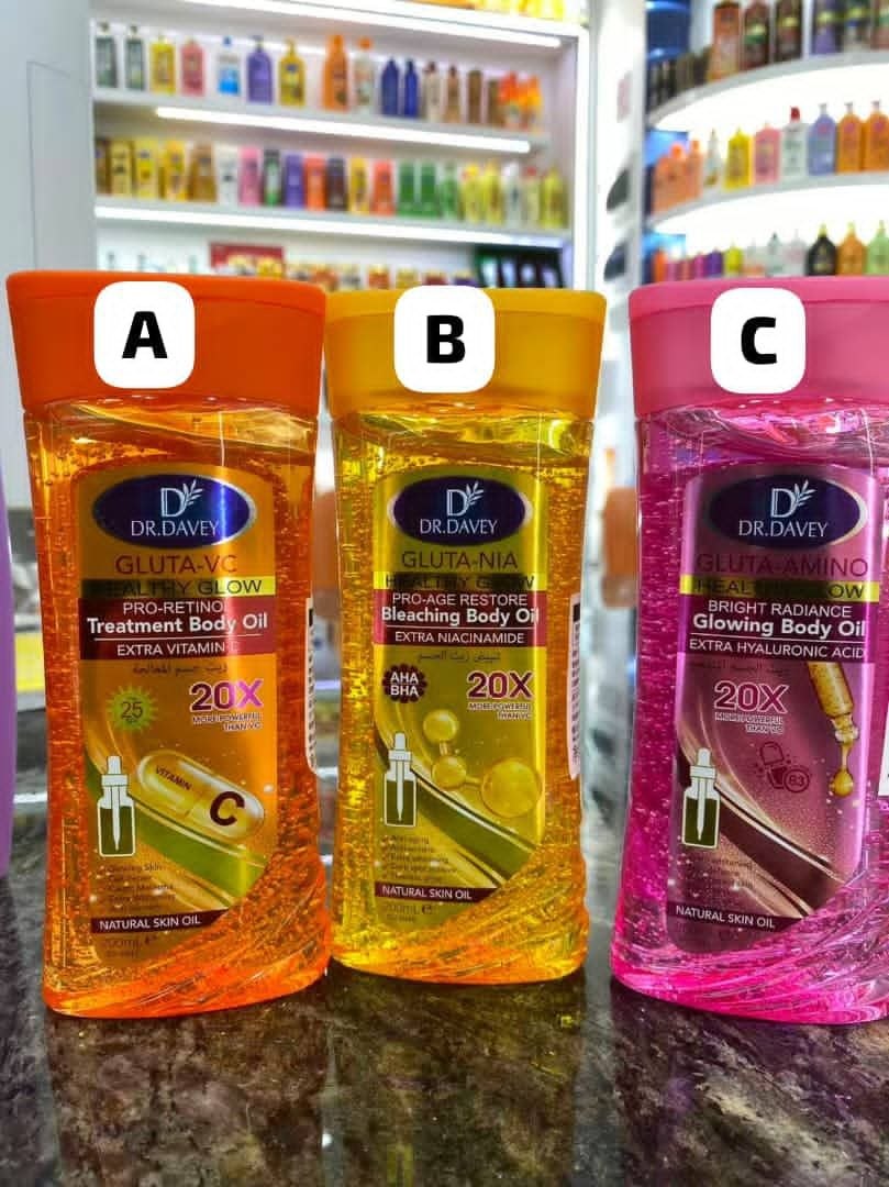 Dr Daveys Pure Glow  Real Glow Body Oils  Radiance Boosting Skincare