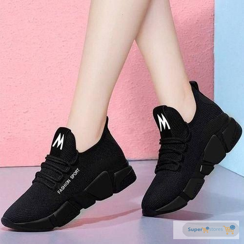 CFZIYOU Fashion Women Sneakers Running Shoes-Black