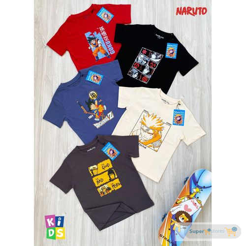5PCS NARUTO T-SHIRTS FOR KIDS