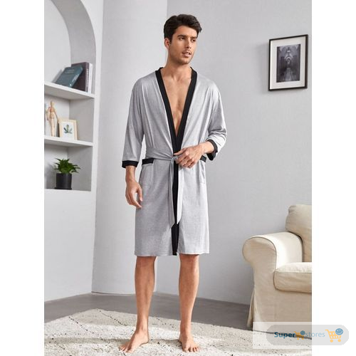 Men And Women Comfortable Sleep Wear Pyjamas Robe-- Ash