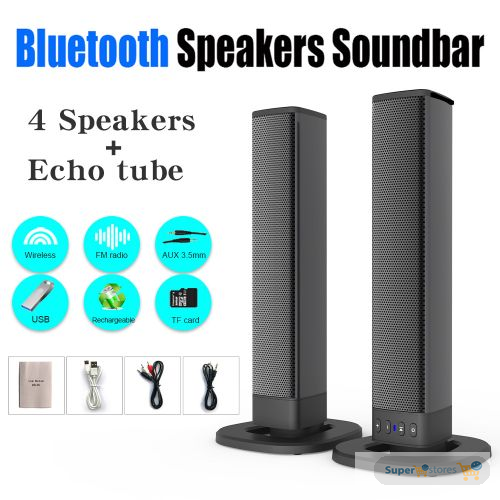 Home Theater SpeakerBluetooth 50 Subwoofer Soundbar -Black