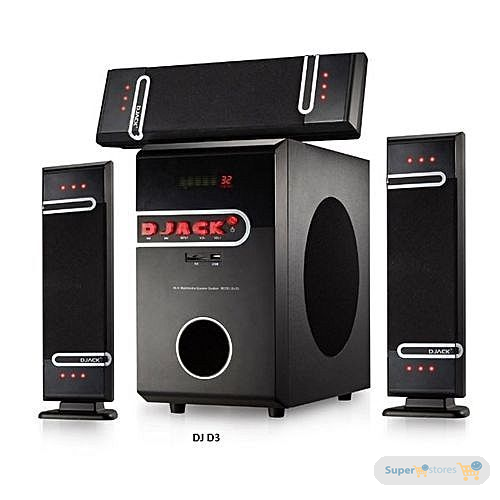 Djack Super Powerful Bluetooth Home Theatre System D3L - Black